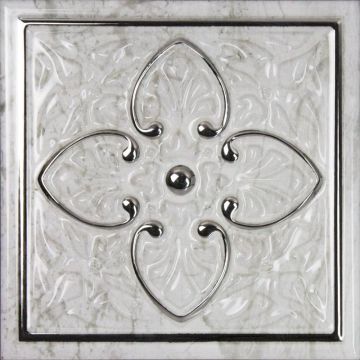 Декор Monopole (Монополе) Dec Armonia Petra Brillo Bisel Silver A 15x15 см