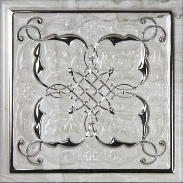 Декор Monopole (Монополе) Dec Armonia Petra Brillo Bisel Silver B 15x15 см