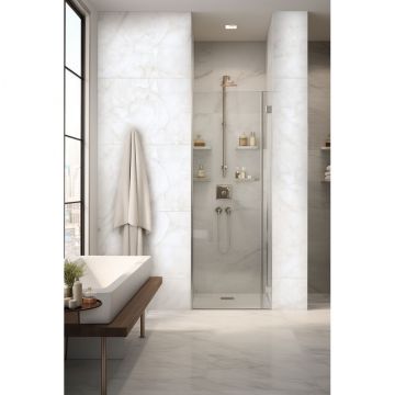 Керамогранит Realistik (Реалистик) Brais white glossy 60x60 см, глянцевый