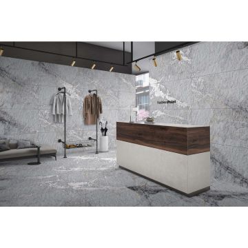 Керамогранит Realistik (Реалистик) Cleo white stonelo carving 60x120 см