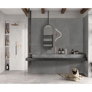 Керамогранит Realistik (Реалистик) Fog gris linear stonelo carving 60x120 см