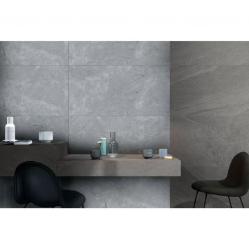 Керамогранит Realistik (Реалистик) London grey matt carving 60x120 см