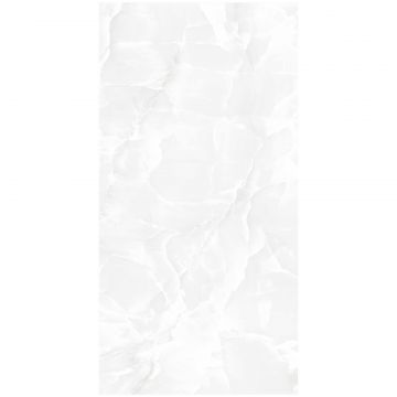 Керамогранит Реалистик Onyx 120х60 см белый OnyxClasWhite120, Оникс Классик белый сахарный полированный, Realistik