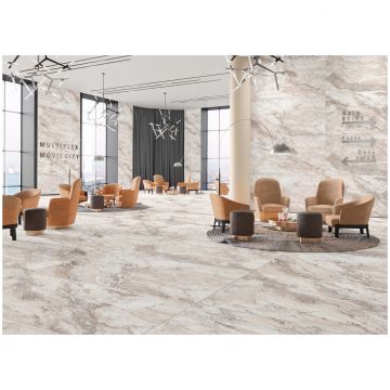 Керамогранит Реалистик Rock 160х80 см бежевый, RockPenguinWhite160, Realistik