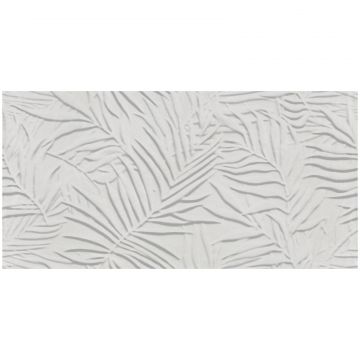 Керамогранит Rondine Ludo Bianco Felce Struttura 3D Ret 60х120 см белый рельефная J91057