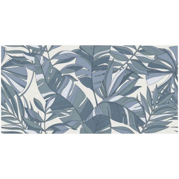 Керамогранит Rondine Ludo Blu Dec Tropicale Ret 60х120 см синий неполированная J91060