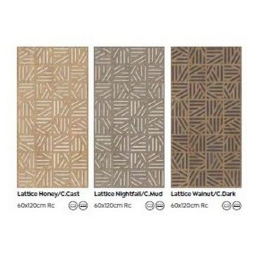 Керамогранит Санчис Nara 120х60 см коричневый, бежевый матовая SNCH000015, Lattice Nightfall С.Mud, Sanchis