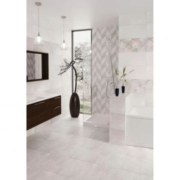 Декор Beryoza Ceramica (Береза Керамика) Скарлет 2 светло-серый 30х60 см