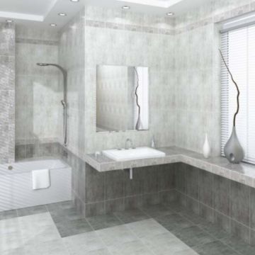 Плитка настенная Beryoza Ceramica Amalfi светло-серый 30х60 см