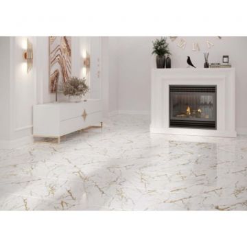 Плитка напольная Beryoza Ceramica (Береза Керамика) Pasadena G белый 41,8х41,8 см