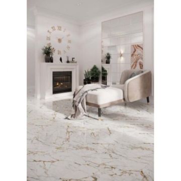 Плитка напольная Beryoza Ceramica (Береза Керамика) Pasadena G белый 41,8х41,8 см