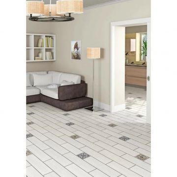 Керамогранит Beryoza Ceramica Дуб GP белый 14,7х59,4 см