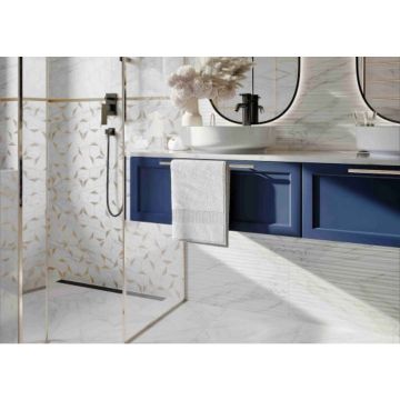 Плитка напольная Beryoza Ceramica (Береза Керамика) Marble G белый 41,8х41,8 см