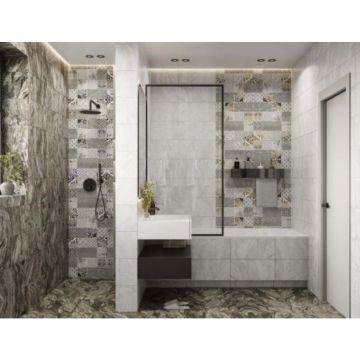 Плитка настенная Beryoza Ceramica (Береза Керамика) Valensole коричневый 25х50 см