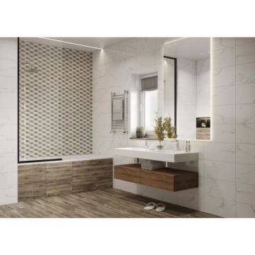 Плитка настенная Beryoza Ceramica (Береза Керамика) Vernon коричневый 25х50 см