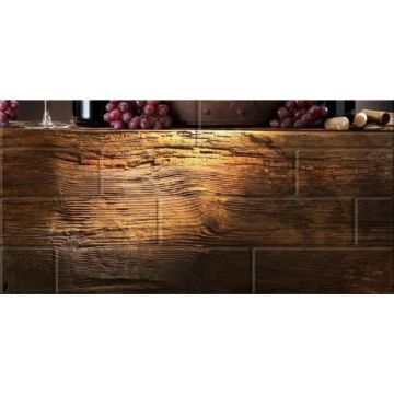 Панно Beryoza Ceramica (Береза Керамика) Брик бочка 4 кремовый 30х60 см