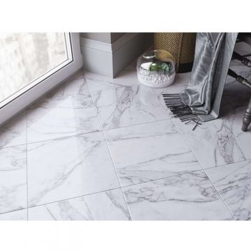 Керамическая плитка Belani (Белани) Marble Белая 41,8x41,8 см, BL-MAR/G/418/418/Б/86,8