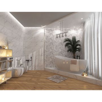 Настенная плитка Керлайф (Kerlife) Calacatta Bianco Nature 2 31,5х63 см (925820)