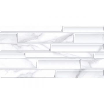 Настенная плитка Керлайф (Kerlife) Calacatta Bianco Bricks Rel. 31,5х63 см (925818)