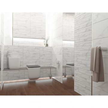 Настенная плитка Керлайф (Kerlife) Calacatta Bianco Bricks Rel. 31,5х63 см (925818)