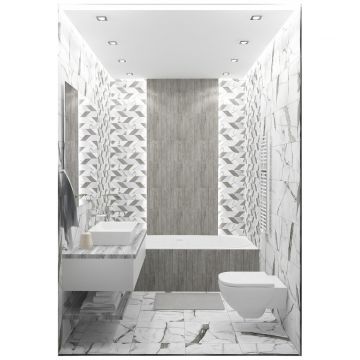 Мозаика Керлайф Arabescato 29,4х29,4 см белый глянцевая 914758, BIANCO