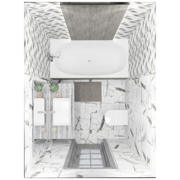 Мозаика Керлайф Arabescato 29,4х29,4 см белый глянцевая 914758, BIANCO