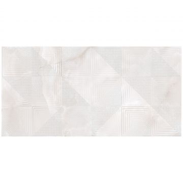 Керамическая плитка Керлайф Оникс белый глянцевая / Декор 31.5х63 см Onix blanco Kerlife