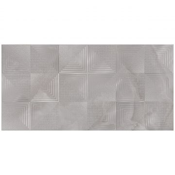 Керамическая плитка Керлайф Оникс серый глянцевая / Декор 31.5х63 см Onix gris Kerlife
