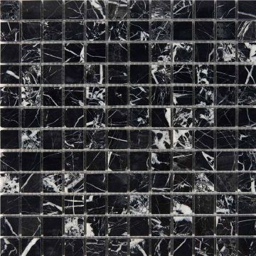 Мозаика Pixmosaic Мрамор Black majesty 30,5х30,5 см (PIX251)