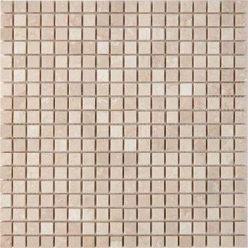 Мозаика Pixmosaic (Пиксмозаик) Мрамор Cream marfil 30,5х30,5 см (PIX234)