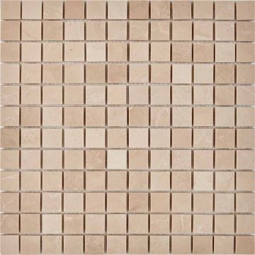 Мозаика Pixmosaic (Пиксмозаик) Мрамор Crema Nova 30,5х30,5 см (PIX227)