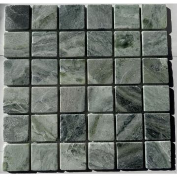 Мозаика Pixmosaic (Пиксмозаик) Мрамор Jet Green матовая 30,5х30,5 см (PIX315)