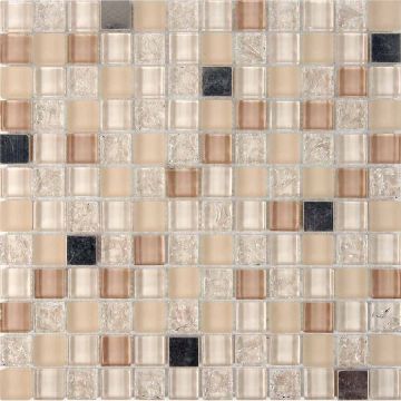 Мозаика Pixmosaic (Пиксмозаик) из стекла и металла 30х30 см (PIX 716)