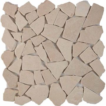 Мозаика Pixmosaic (Пиксмозаик) из мрамора Сream marfil 30х30 см (PIX 261)