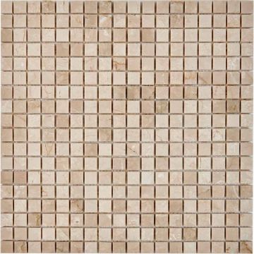 Мозаика Pixmosaic (Пиксмозаик) из мрамора Cream marfil 30х30 см (PIX 231)