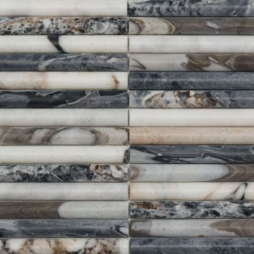 Мозаика Pixmosaic (Пиксмозаик) из мрамора Bvlgari, Convex 30х30,5 см (PIX340)