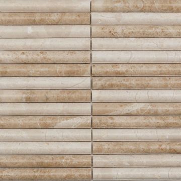 Мозаика Pixmosaic (Пиксмозаик) из мрамора Capuccino, Convex 30х30,5 см (PIX346)