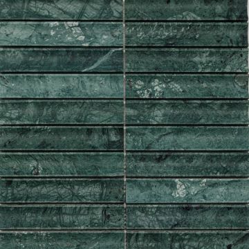 Мозаика Pixmosaic (Пиксмозаик) из мрамора Spider Green, Concave 30,5х31,8 см (PIX344)