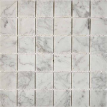 Мозаика Pixmosaic (Пиксмозаик) Мрамор Bianco carrara 30,5х30,5 см (PIX238)