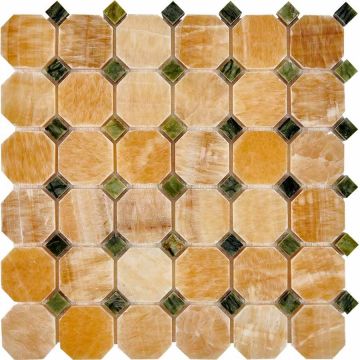 Мозаика Pixmosaic (Пиксмозаик) Оникс и мрамор Honey onyx, Dondong 30,5х30,5 см (PIX210)