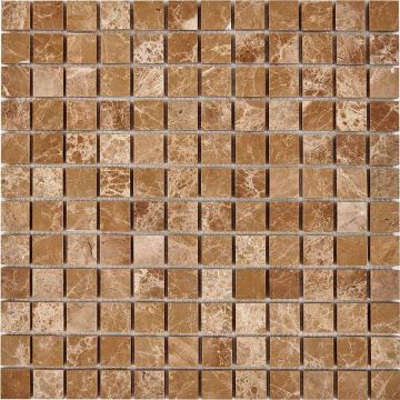 Мозаика Pixmosaic (Пиксмозаик) Мрамор Light Emperador 30,5х30,5 см (PIX222)