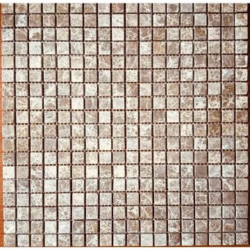Мозаика Pixmosaic (Пиксмозаик) Мрамор Light Emperador 30,5х30,5 см (PIX224)