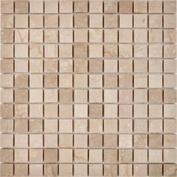 Мозаика Pixmosaic (Пиксмозаик) Мрамор Cream marfil 30,5х30,5 см (PIX232)