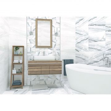 Керамогранит New trend (Нью Тренд) Atlantic Statuario Silver матовый 60х60х0,95 см GP40STA00R