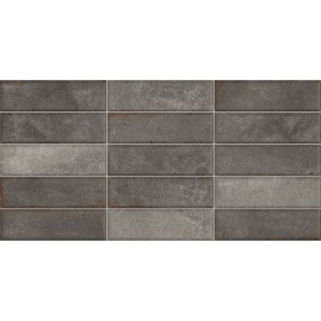 Плитка настенная New Trend (Нью Тренд) Elbrus Brick Graphite 300х600х9 WT36ELR17