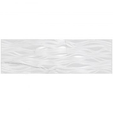 Декор Апаричи Vivid 99,55х29,75 см серый, белый глянцевая ACV000006, White Calacatta Breeze, Aparici