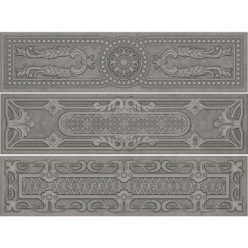 Керамическая плитка Aparici (Апаричи) Uptown Anthracite Toki 7.40x29.75 см (микс рисунков)