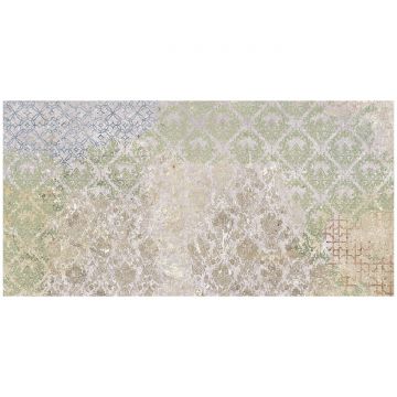 Керамогранит Апаричи Bohemian 99,55х49,75 см зеленый, бежевый, бирюзовый матовая ACB0000002, blend natural, Aparici