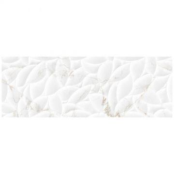 Плитка Керлайф Marblestone-Calacatta 90х32 см белая глянцевая, Essence-Ca Gold Rectificat, Kerlife
