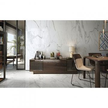 Керамогранит Stn Ceramica (Стн Керамика) Even Белый 60х120 см ректификат, Полированный (P.E. PUL. EVEN WHITE 60X120 RECT.)